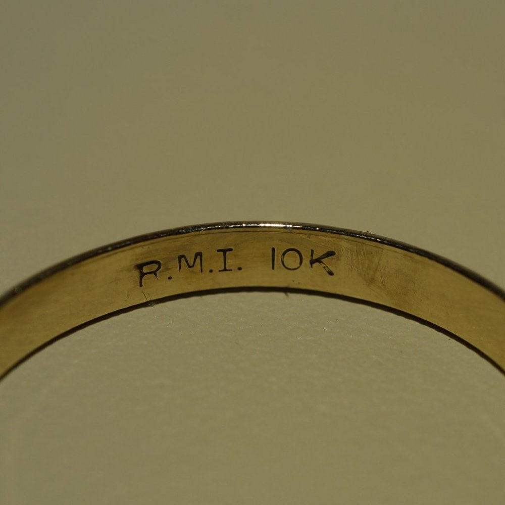 10KY gold Size 12 Wedding band - Picture 5 of 6